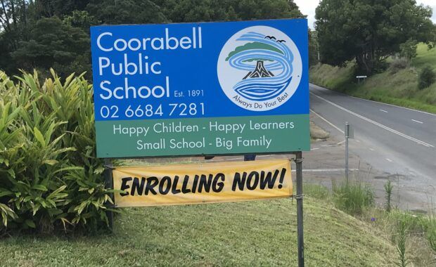 School Sign Digital Print