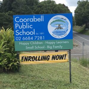 School Sign Digital Print