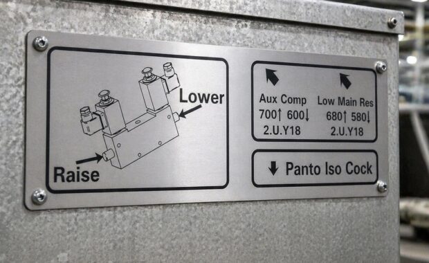 photo anodised aluminum label