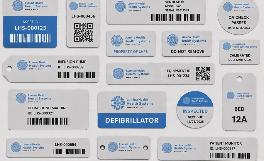 metal tags and labels medical centre