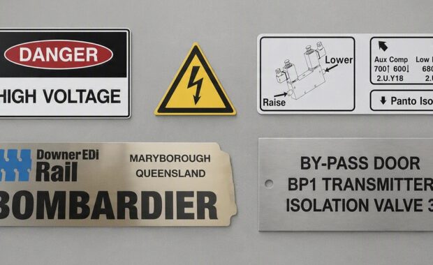 industrial label photo banner
